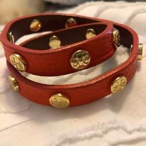 Tory Burch wrap leather bracelet